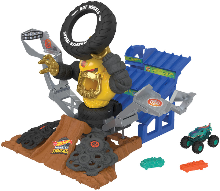 Zestaw do zabawy Hot Wheels Crashzilla Attack Training Arena (0194735164325) (955555911518395) - Outlet - obraz 2