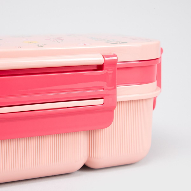 Zestaw Lunch box Homla Lusy różowy 1.8 l + kubek 0.5 l (5906496748882) - obraz 4