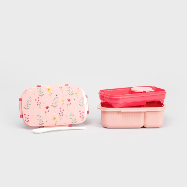 Zestaw Lunch box Homla Lusy różowy 1.8 l + kubek 0.5 l (5906496748882) - obraz 9
