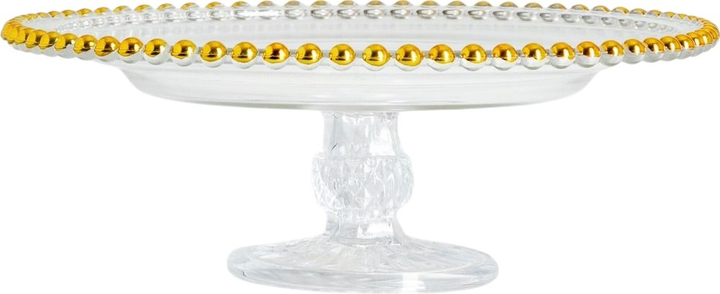 Patera HOMLA Golden Balls na nóżce 26 x 9 cm (5906496746086) - obraz 1
