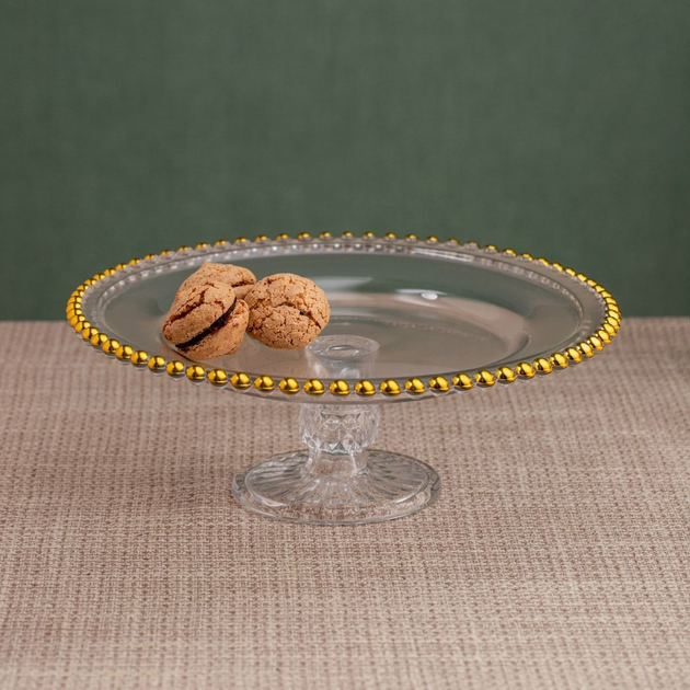 Patera HOMLA Golden Balls na nóżce 26 x 9 cm (5906496746086) - obraz 4