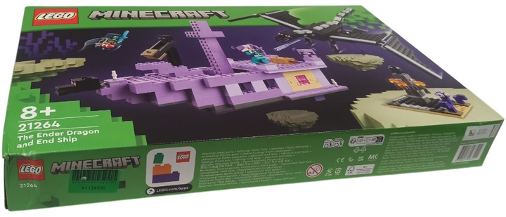 Zestaw klockow LEGO Minecraft Smok Kresu i statek Kresu 657 elementow (21264) (955555911343364) - Outlet - obraz 3