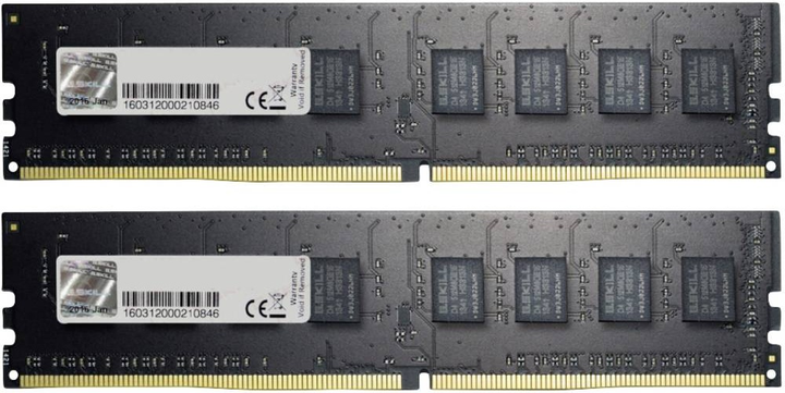 Оперативна пам'ять G.Skill DDR4-2400 16384MB PC4-19200 (Kit of 2x8192) Value (F4-2400C17D-16GNT) - зображення 1