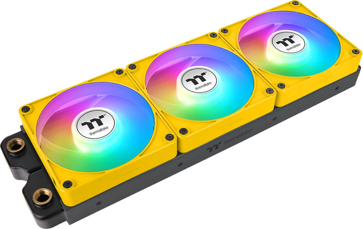 Zestaw wentylatorów Thermaltake CT120 EX ARGB Sync (3-Fan Pack) Bumblebee (CL-F215-PL12BB-A) - obraz 2