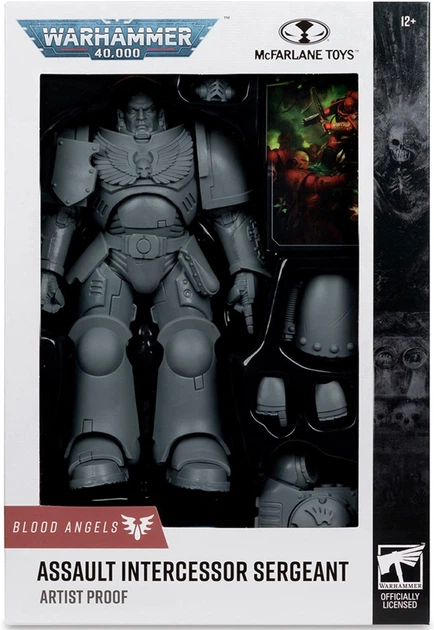 Фігурка McFarlane WARHAMMER 40K Assault Intercessor Sergeant - Blood Angel - Artist Proof 7in 10949mcf (787926109498) - зображення 4