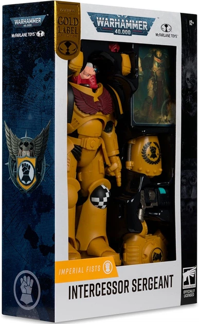 Figurka McFarlane WARHAMMER 40K Intercessor Sergeant - Imperial Fist - Gold Label 7in 10954mcf (787926109542) - obraz 5