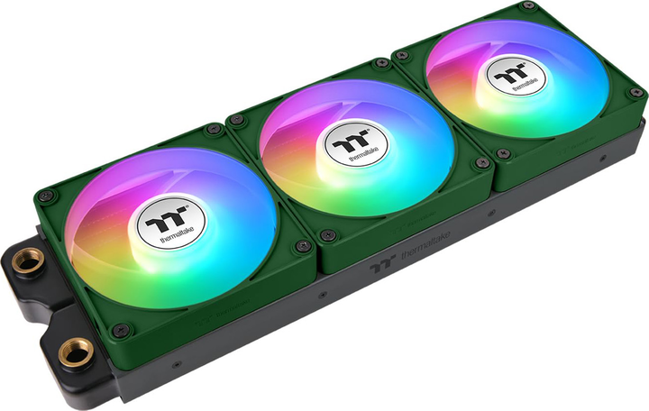 Zestaw wentylatorów Thermaltake CT120 EX ARGB Sync (3-Fan Pack) Racing Green (CL-F220-PL12RG-A) - obraz 2