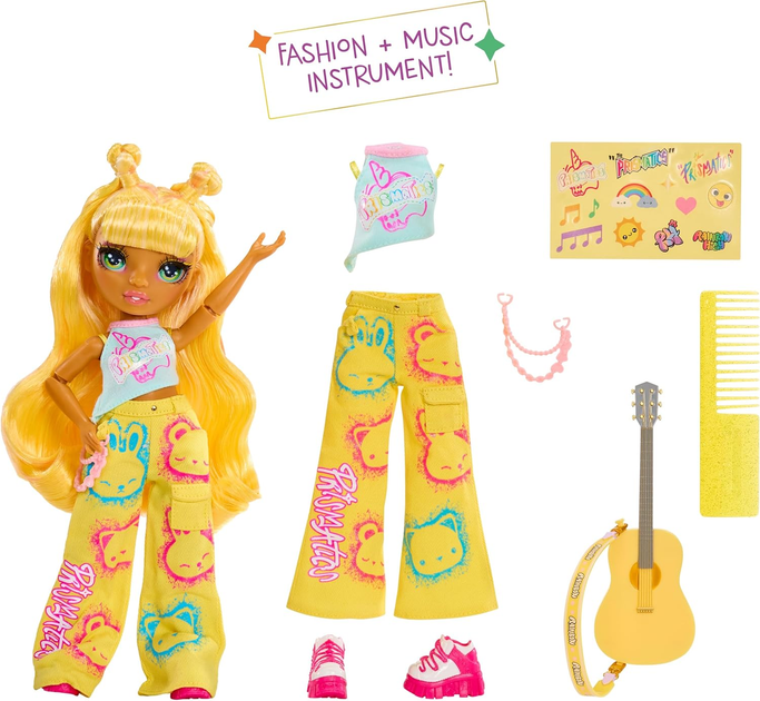Лялька Rainbow High Jr High Rockband Fashion Dolls Sunny (565628) (0035051565628) - зображення 6