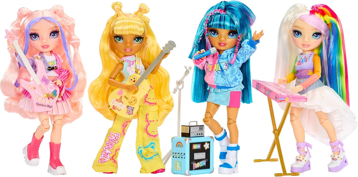 Лялька Rainbow High Jr High Rockband Fashion Dolls Sunny (565628) (0035051565628) - зображення 7