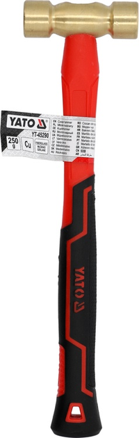 Молоток латунний YATO 250 г (YT-45290) - зображення 3
