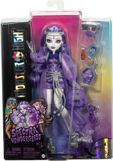 Lalka Monster High Spectra Monstro-klasyka nowe pokolenie (HXH77) (194735230624) - obraz 1
