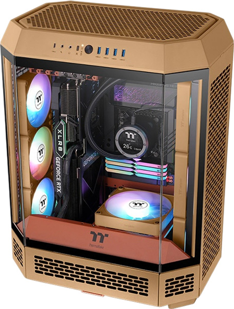 Zestaw wentylatorów Thermaltake CT120 EX Reverse ARGB Sync (3-Fan Pack) Gravel Sand (CL-F224-PL12GS-A) - obraz 5