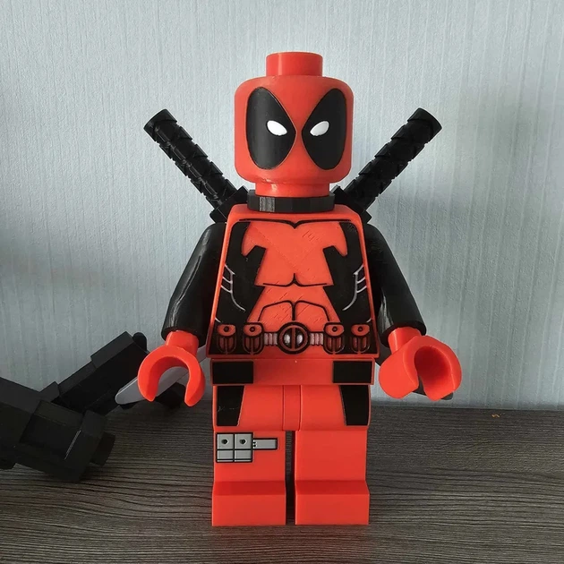 Фігурка персонаж Deadpool у стилі конструктора з аксесуарами. Aivory - изображение 5
