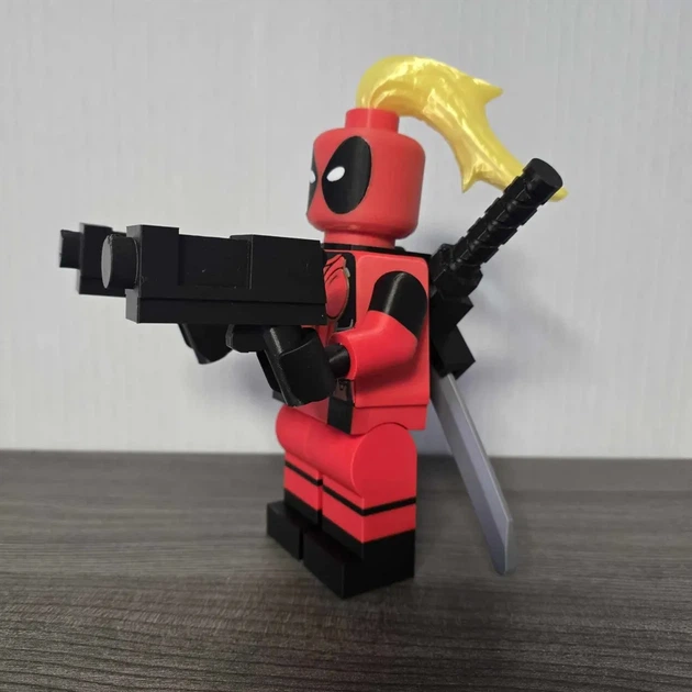 Фігурка (мініфігурка) персонаж Deadpool у стилі конструктора з аксесуарами. Aivory - изображение 2