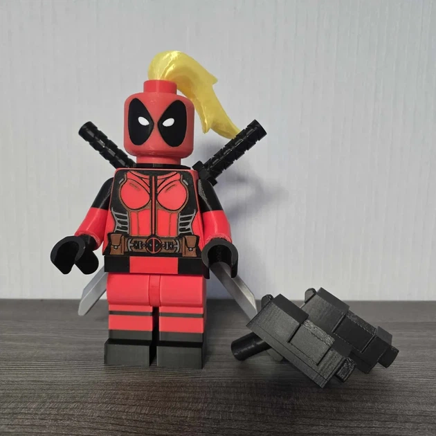 Фігурка (мініфігурка) персонаж Deadpool у стилі конструктора з аксесуарами. Aivory - изображение 3