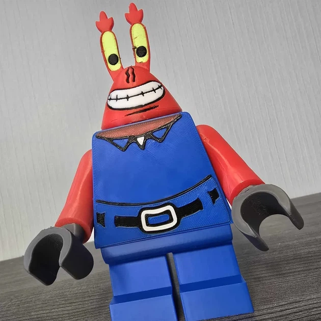 Фігурка персонаж Містер Крабс (Mr. Krabs) у стилі конструктора. Aivory - изображение 2