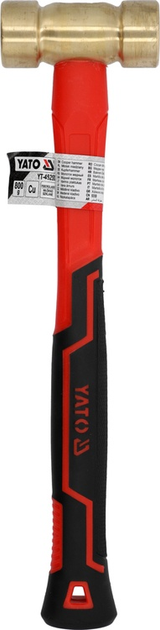 Молоток латунний YATO 800 г (YT-45293) - зображення 3