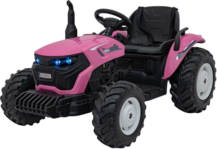 Traktor elektryczny dla dzieci Ramiz Grow 1804 Różowy (5903864943863) - obraz 6
