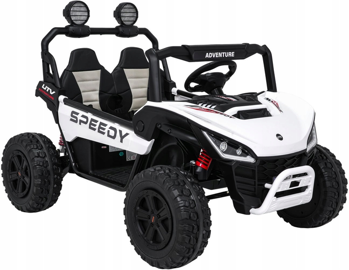 Електричний баггі для дітей Speedy 4 x 4 Білий (5903864986891) - зображення 1