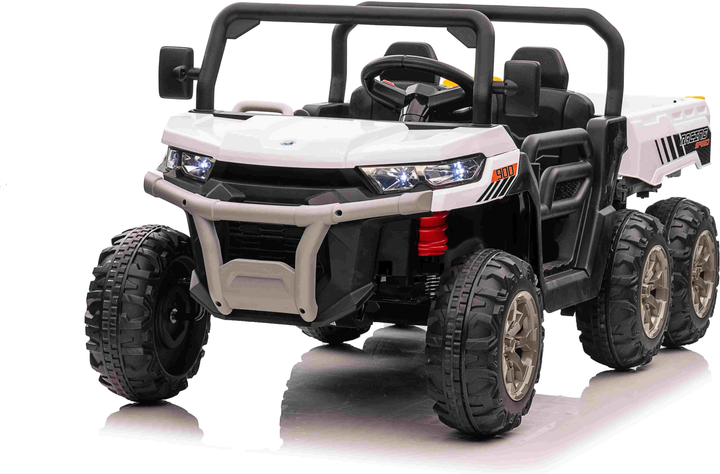 Buggy elektryczny dla dzieci Ramiz Farmer Truck Speed 900 Biały (5903864943610) - obraz 3