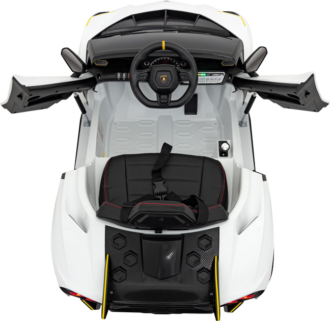 Samochód elektryczny dla dzieci Ramiz Lamborghini Invencible Biały (5903864942378) - obraz 5