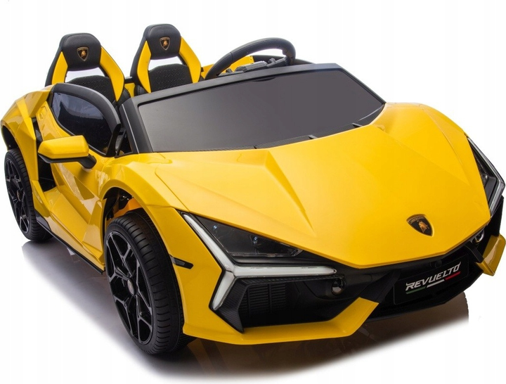 Samochód elektryczny dla dzieci Ramiz Lamborghini Revuelto Strong Xl Żółty (5903864984415) - obraz 2