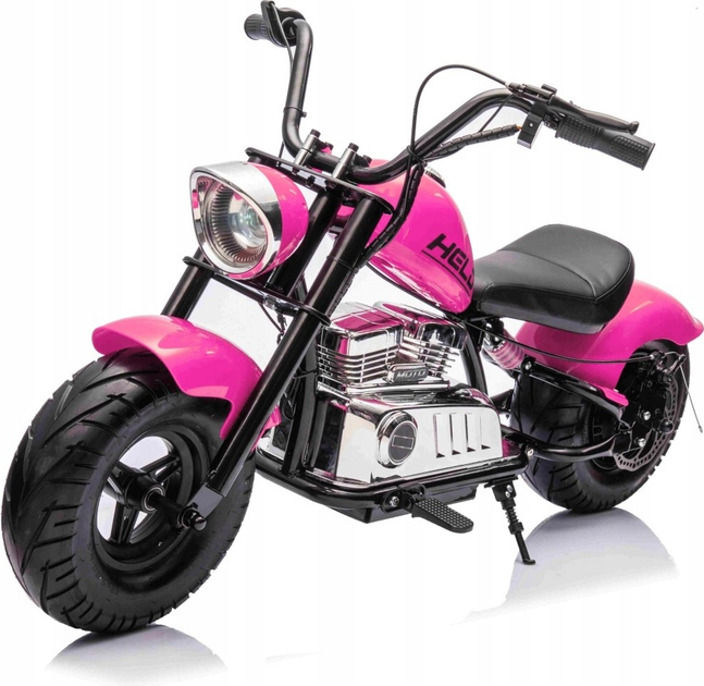 Електричний мотоцикл для дітей Ramiz Chopper Warrior рожевий (5903864944594) - зображення 1