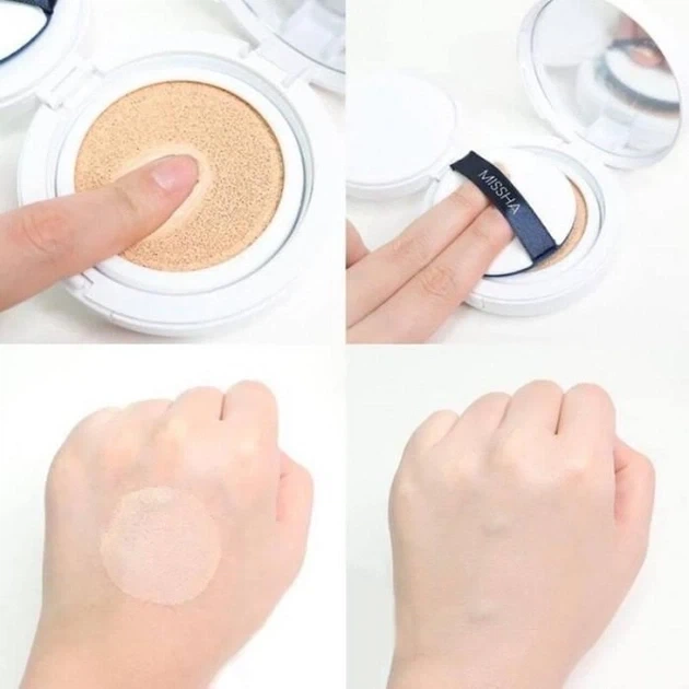Увлажняющий тональный крем-кушон Missha Magic Cushion Moist Up SPF50+ PA+++ №21 15 г - Фото 2 Увлажняющий тональный крем-кушон Missha Magic Cushion Moist Up SPF50+ PA+++ №21 15 г - изображение 2
