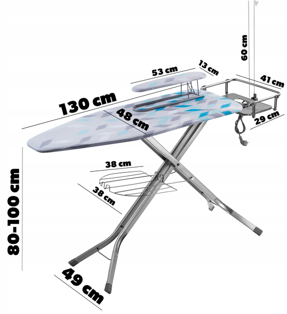 Deska do prasowania Kadax Full 130 x 48 cm (5903699457122) - obraz 9
