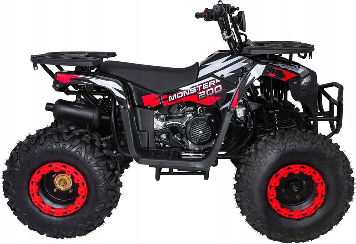 Бензиновий квадроцикл для дітей Ramiz Monster 200CC Червоний (5903864983852) - зображення 2