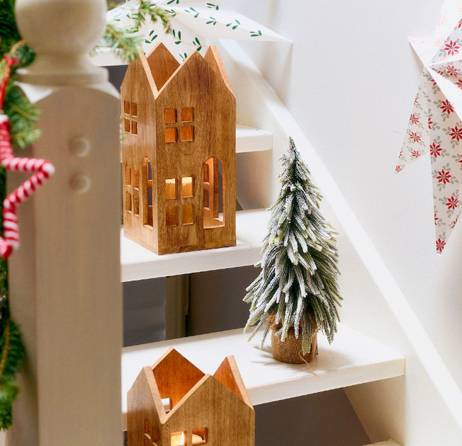 Choinka sztuczna HOMLA 713712 DULA ośnieżona 45 cm (5906496713712) - obraz 4