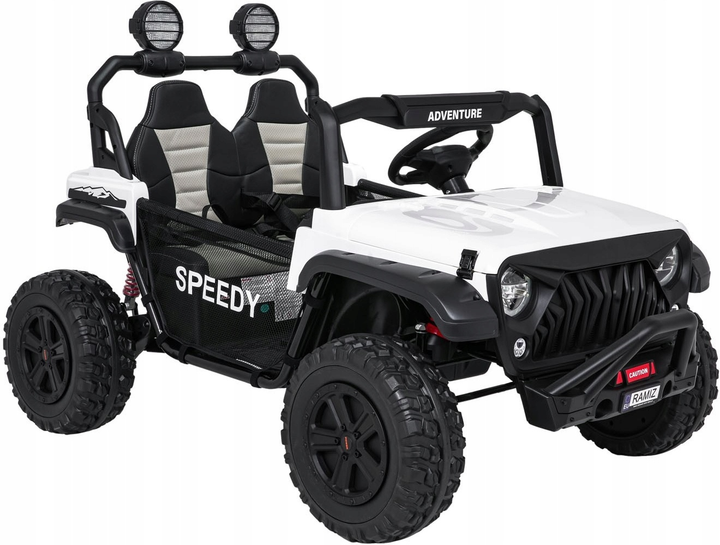 Електричний позашляховик для дітей Passion 4 x 4 білий (5903864986938) - зображення 1
