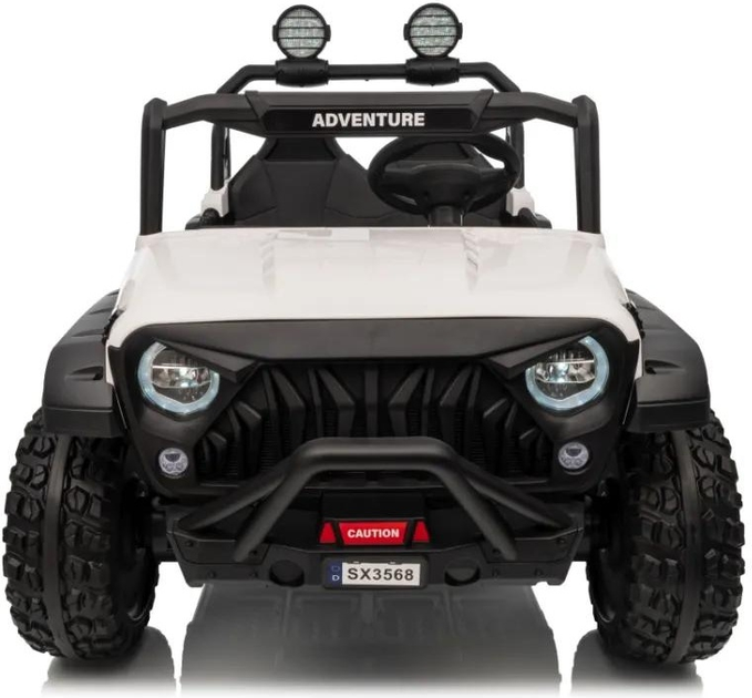 Електричний позашляховик для дітей Passion 4 x 4 білий (5903864986938) - зображення 2