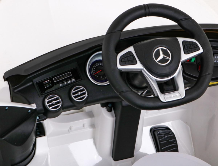 Електричний позашляховик для дітей Mercedes Benz GLC63S білий (5903864913682) - зображення 6