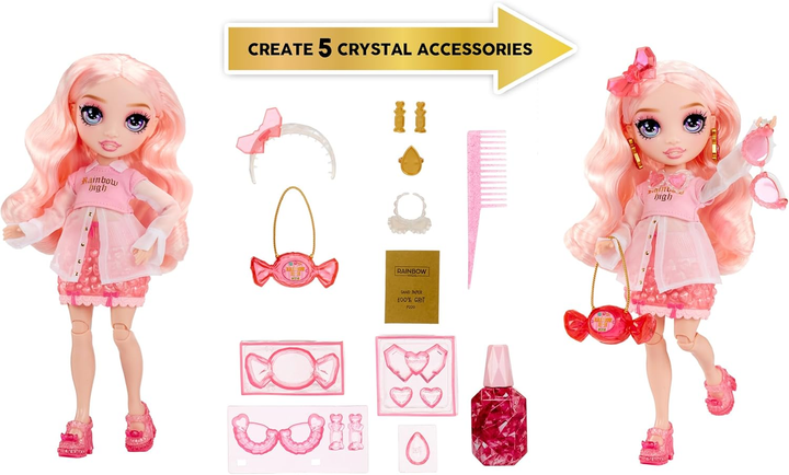 Лялька Rainbow High Creative Crystals Fashion Doll Bella (121367) (0035051121367) - зображення 4