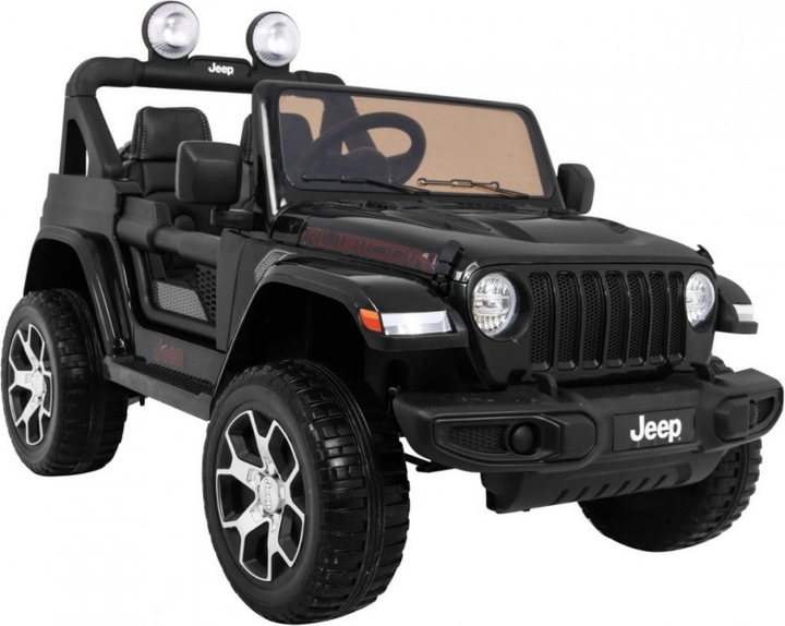 Samochód terenowy elektryczny dla dzieci Ramiz Jeep Wrangler Rubicon Czarny (5903864906851) - obraz 2