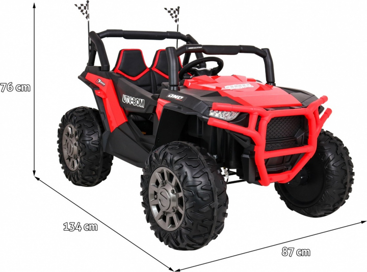 Buggy elektryczny dla dzieci Ramiz SuperStar Czerwony (5903864907933) - obraz 2