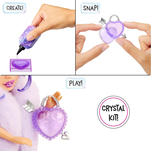 Лялька Rainbow High Creative Crystals Fashion Doll Violet (121404) (0035051121404) - зображення 3