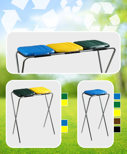 Підставка для пакетів для сортування сміття Kadax 120 л (5903699475850) - зображення 8