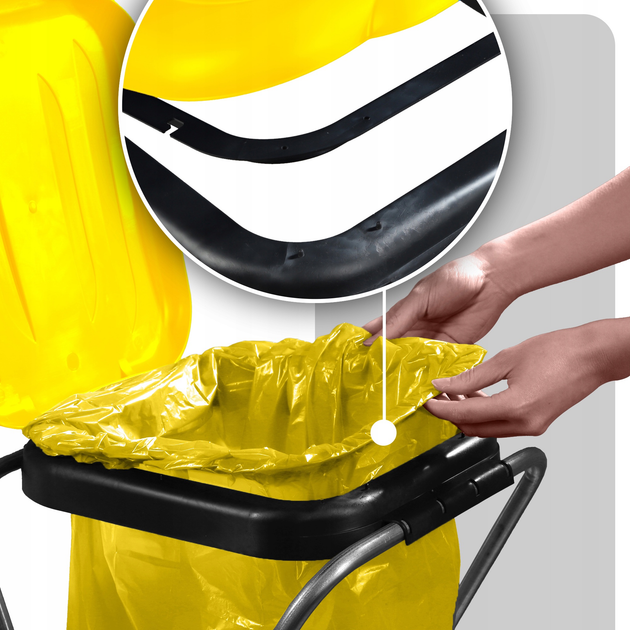 Підставка для пакетів для сортування сміття Kadax 120 л (5903699475867) - зображення 5