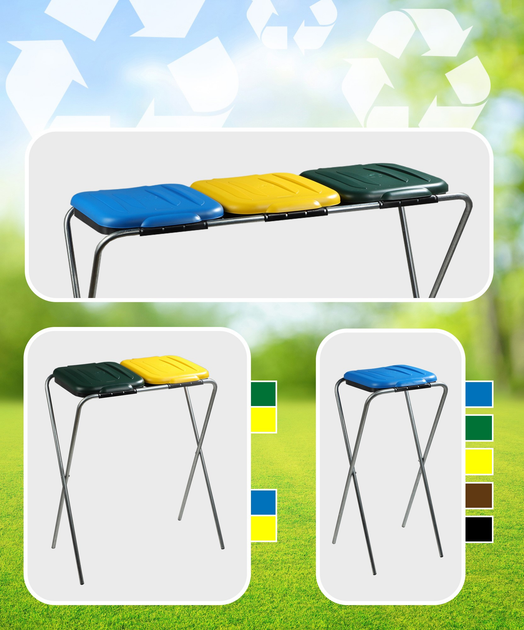 Підставка для пакетів для сортування сміття Kadax 120 л (5903699475867) - зображення 9