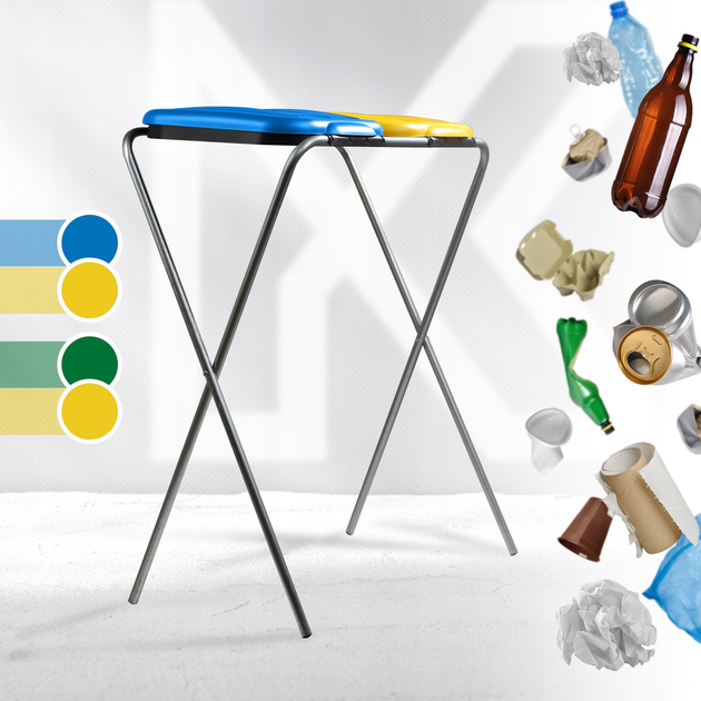 Підставка для пакетів для сортування сміття Kadax 120 л (5903699475904) - зображення 8