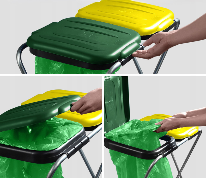 Підставка для пакетів для сортування сміття Kadax 120 л (5903699475911) - зображення 5