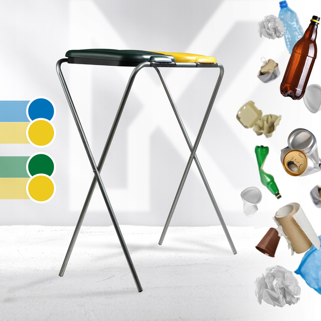 Підставка для пакетів для сортування сміття Kadax 120 л (5903699475911) - зображення 8