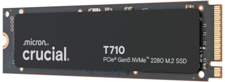 SSD диск Crucial T710 4TB M.2 2280 NVMe PCIe 5.0 x4 3D NAND TLC (CT4000T710SSD8) - зображення 3