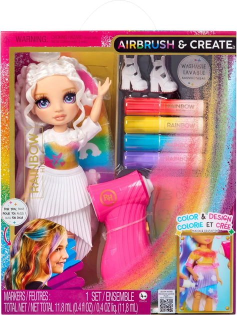 Лялька Rainbow High Air Brush & Create Фіолетові очі (543350) (0035051543350) - зображення 1