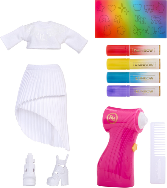Лялька Rainbow High Air Brush & Create Фіолетові очі (543350) (0035051543350) - зображення 3