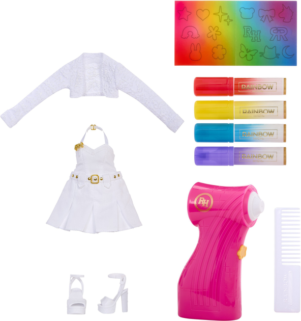 Лялька Rainbow High Air Brush & Create Сірі очі (543367) (0035051543367) - зображення 3