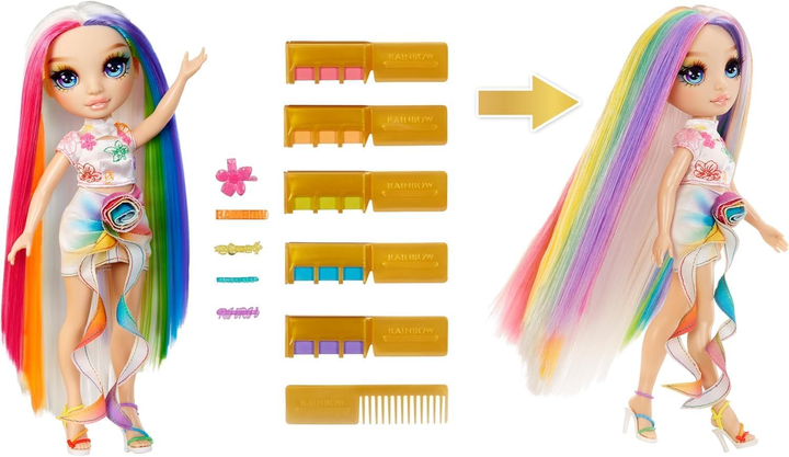 Лялька Rainbow High Hair Chalk & Style Doll Amaya (Rainbow) (526780) (0035051526780) - зображення 2