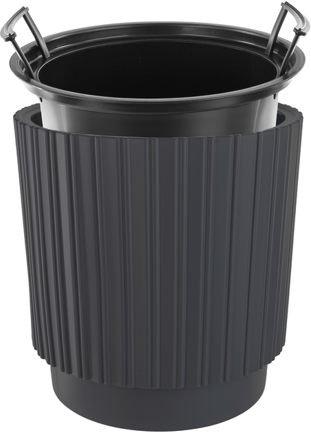 Doniczka z wkładem Kadax Antracyt 30 cm (5903699497388) - obraz 2
